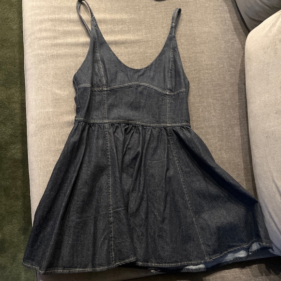 NWT Zara TRF denim swing dress - M - Picture 2 of 5